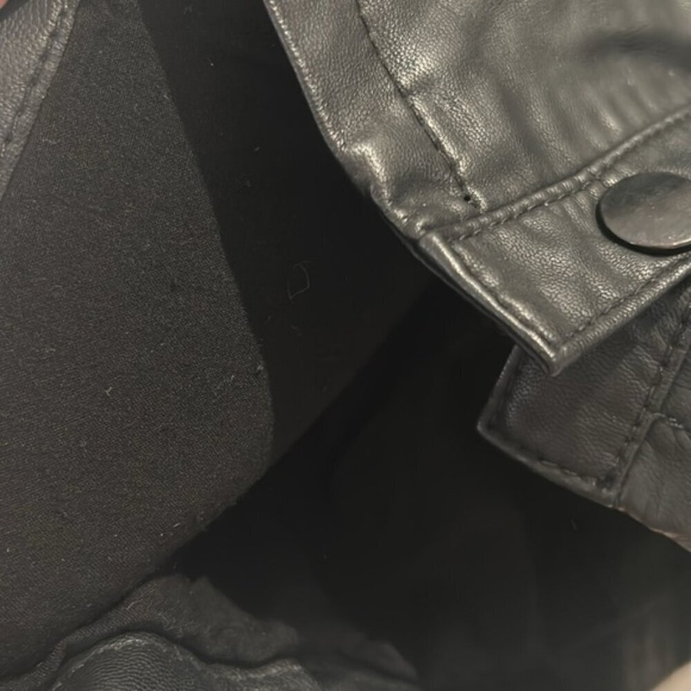 FREE PEOPLE Oh Snap Vegan Leather Miniskirt 8 - Picture 6 of 12